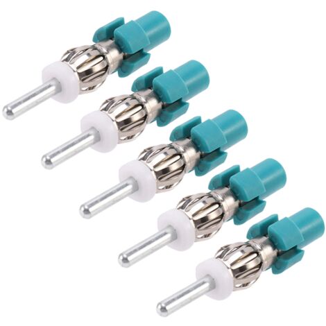 5Pcs Car Stereo Antenna Adapter FM AM Radio Connector Fakra to DIN Antenna Plug Converter for Car Receiver