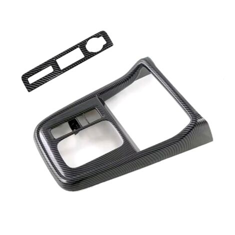 Carbon Fiber Look Console Gear Shift Panel Cover Trim For 2017-2022 Honda CR-V