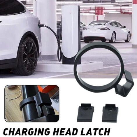 2Pcs Charger Lock for Tesla Model 3 Model Y 2022 2019 2021 J1772 Charge Adapter Charging Safety Protection