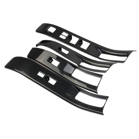 Coques De Protection Style Carbone Pour Interrupteurs De Vitre Genesis G80 DH - 4 Pièces