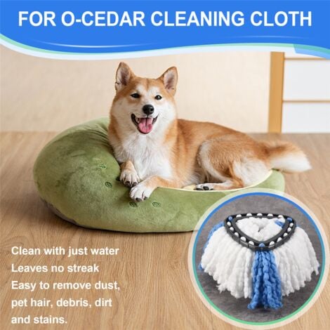 For Vileda O-Cedar Rotary Triangular Mop Head Accessories Triangular Cotton Yarn Head Mop Replacement Cloth 3 Pcs