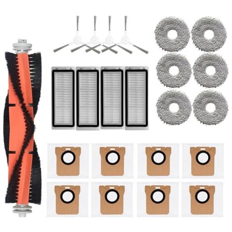 Kit Accessoires Pour Robot Aspirateur Dreame L20 Ultra - Brosse Latérale, Filtre, Serpillière, Sac Poussière - Neuf