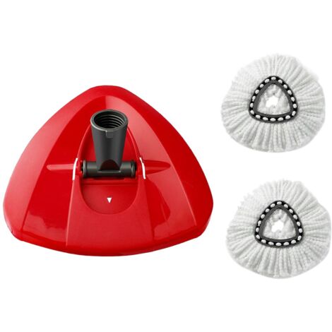 Spin Mop Replacement Base Head Mop Cloths Pads Kit for O-Cedar EasyWring Mop with Rotating Mop Base Cleaning Accessories