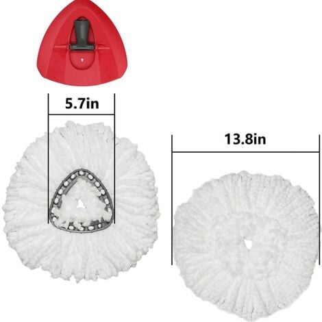 Spin Mop Replacement Base Head Mop Cloths Pads Kit for O-Cedar EasyWring Mop with Rotating Mop Base Cleaning Accessories