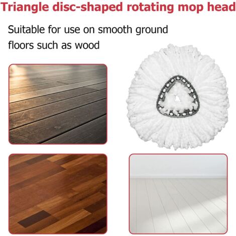 Spin Mop Replacement Base Head Mop Cloths Pads Kit for O-Cedar EasyWring Mop with Rotating Mop Base Cleaning Accessories