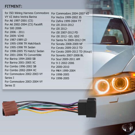 Car Stereo Radio Player ISO Wiring Harness Connector For Holden for Mercedes Commodore VY VZ Astra Vectra Barina