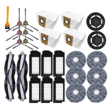 For Ecovacs Deebot X1 OMNI/TURBO Vacuum Cleaner Main Side Brush Mop Cloth Hepa Filter Dust Bags Dust Container Parts