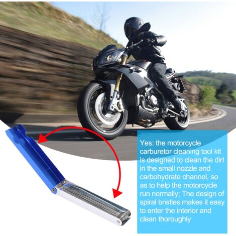 Motorcycle Carburetor Cleaning Tool Kit – Jet Needles & Brushes – SHENKENUO-1237219