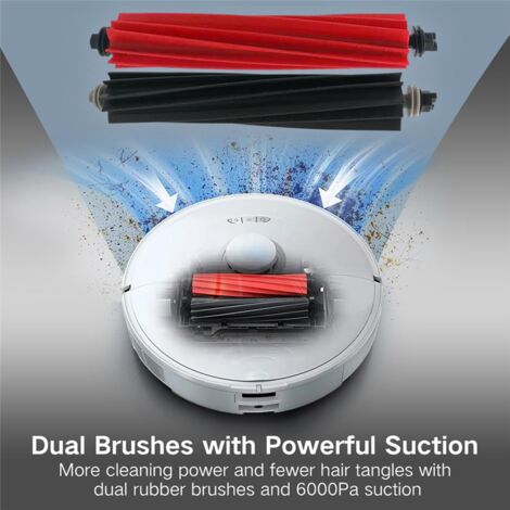 Roborock Dual Main Brush Replacement For S8 MaxV/Max Ultra – Anti-Tangle Roller Brush Set - View #10