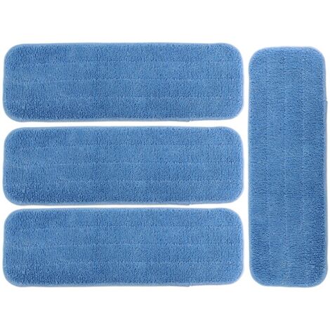 4PCS Microfiber Mop Cloth Lazy Hands-free Washable Flat Mop Replacement Cloth Home Cleaning Tool