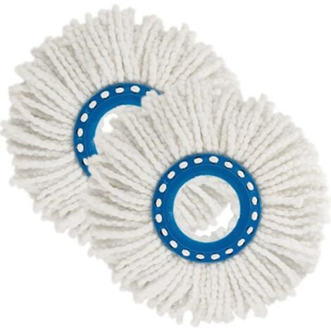 6Pcs 16cm Universal Microfiber Replacement Head Hands-Free Rotating Mop Cloth  Household Cleaning Accessories
