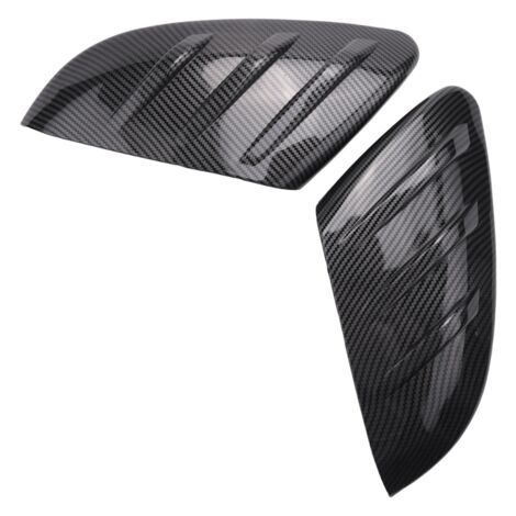 Glossy Imitated Carbon Fiber Door Side Mirror Covers For Honda Civic 2016-2021