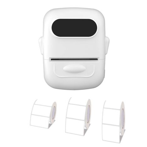 Portable Label Printer Thermal Inkless Adhesive Name Sticker Labeling ...
