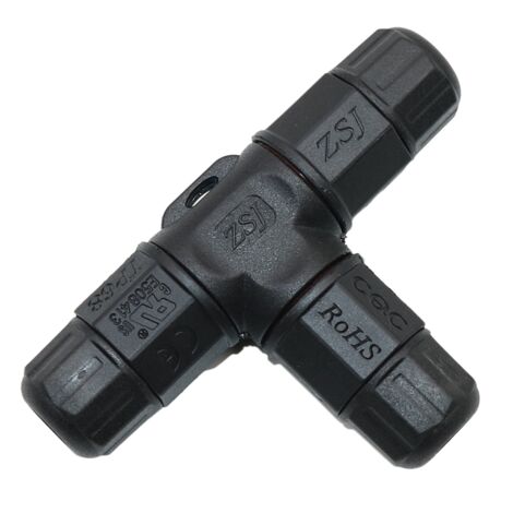 M20 LP68 Waterproof Connector Shape 3 Way 4 Core Junction Box Outdoor Extension Cord 600V