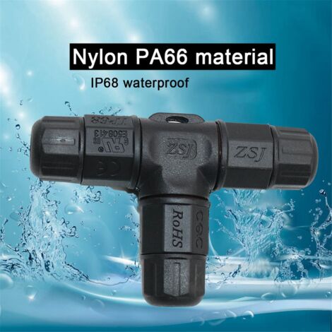 M20 LP68 Waterproof Connector Shape 3 Way 4 Core Junction Box Outdoor Extension Cord 600V