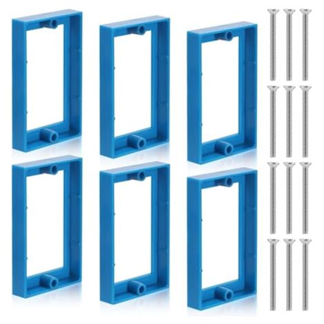 10 Pieces BE1-2 Socket Extensions With 20 Screws, (1-Gang) Socket Extension, Single Gang Box Extension, Electrical Box Extension, 1 Gang Power Switch - View #3