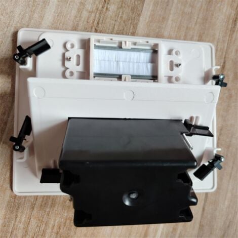 Recessed Outlet Box in Wall Cable Management Kit