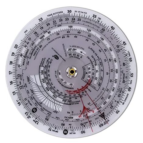 E6B-R Flight Computer Aviation Plotter Circular Slide Rule Used in Training