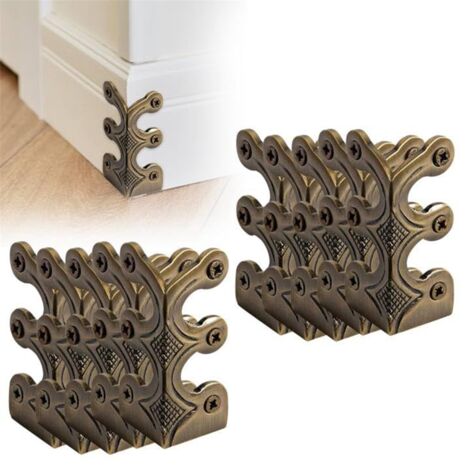 10PC Skiffers Baseboard Corner Protectors Bronze