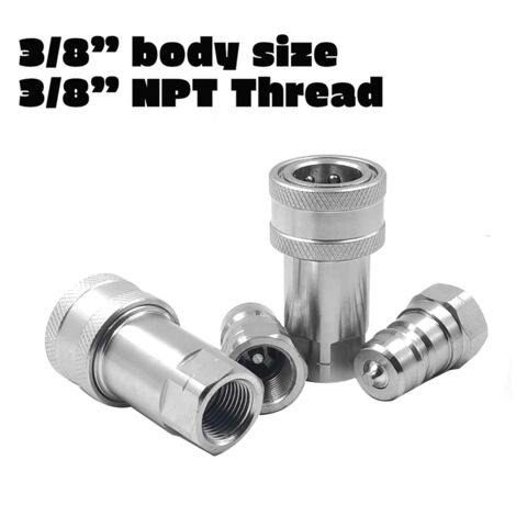 Raccordo a sgancio rapido ISO7241-A NPT ISO A Connettore di accoppiamento idraulico 1/4 3/8 1/2 3/4 NPT1 Interfaccia a cambio rapido  13