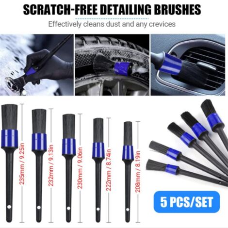 15-Piece Car Wash Brush Hub Space Tire Soft Hair Cleaning Set