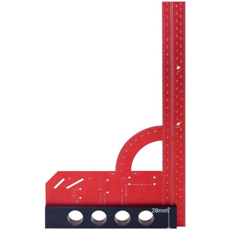 Multifunctional Try Square Woodworking Scriber Marking Ruler