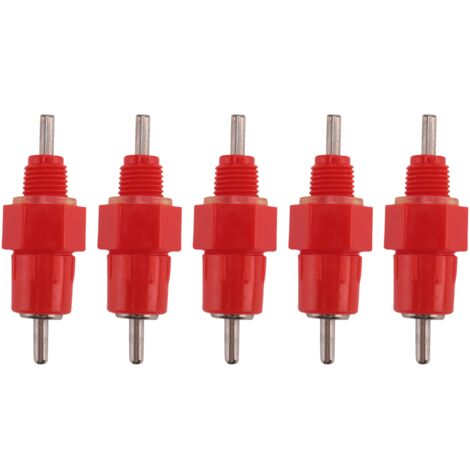 10 Pack Poultry Water Drinking Nipples - Screw-In For Ducks, Chickens, Hens