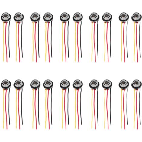 (2 Pack) Universal 1157 BAY15D LED Bulb Sockets With Wire Connectors – 12-24V