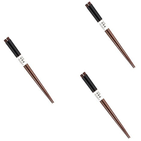 Pair of Japanese chopsticks in natural wood - WAKASA NURI KIN TO GIN