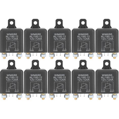 10X DC 12V Relay Battery Isolating Relay 12V / 120A Load for Car Trucks