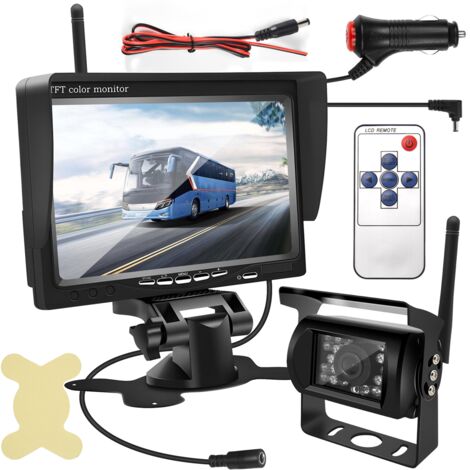 7Inch Monitor Wireless Rear View Backup Camera Night Vision System for ...