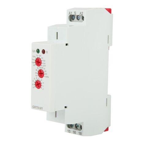 Relè temporizzatore ciclo AC 230V GRT8-S1 Mini temporizzatore ciclo as Relè temporizzatore ciclo AC 230V GRT8-S1 Mini temporizzatore ciclo as