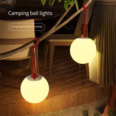 Modern LED Pendant Light - Waterproof, Rechargeable Hanging Lamp for Indoor/Outdoor Use, Ideal Balcony, Courtyard