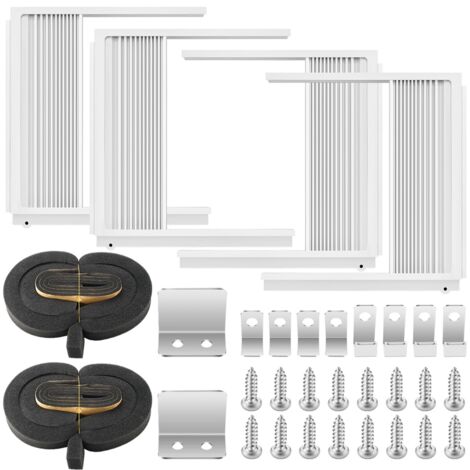 2 Set Window Air Conditioner Side Panels with Frame Adjustable Ac ...