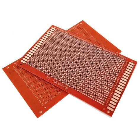 Hailege 10pcs 5x7cm Prototype PCB 5 * 7 FR-4 Prototype PCB Universal Printed Board Double Face Tin Plated Pour L'électronique DIY