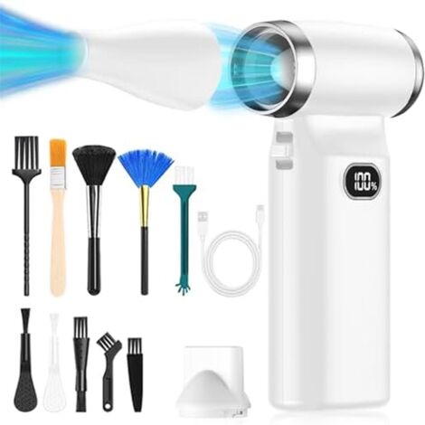 Compressed Air Duster,110000RPM Electric Air Duster With LED Light - View #6