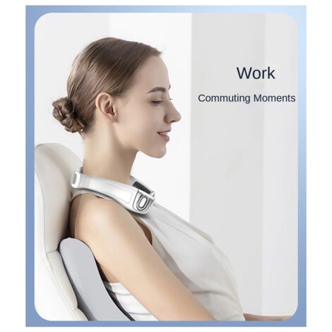 Neck Fan,3 Speeds Portable Fan with Cooling Plate, Rechargeable Personal Fan, for Women and Men Blue