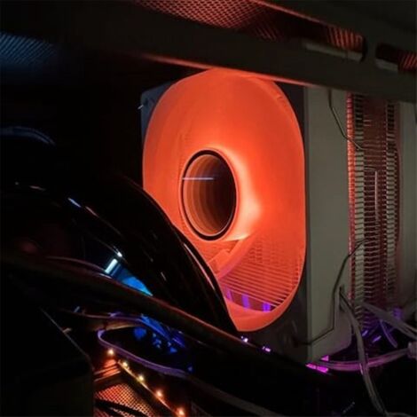 -3000 ARGB Dual-Tower CPU Cooler, Dual-Fan Radiator, 7 High Heat Pipe Cooling Support AM5/ LGA 1700 White