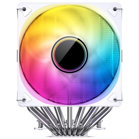 -3000 ARGB Dual-Tower CPU Cooler, Dual-Fan Radiator, 7 High Heat Pipe Cooling Support AM5/ LGA 1700 White