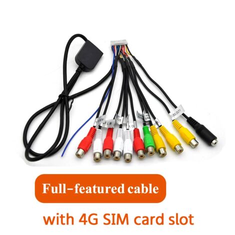 Car Stereo Radio Output Cable Wire Aux-in Adapter Subwoofer/Amplifier 3.5mm Female 20Pins Harness Head Unit Carplay