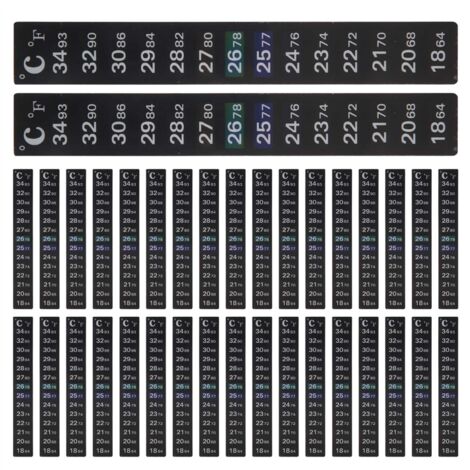 Temperature Storage Sticker 36 Pieces Digital Temperature Sticker Adhesive Thermometer Strip ...