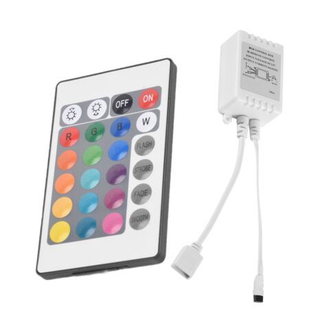 24 Keys Remote Control+DC12V LED Controller RGB Control Box
