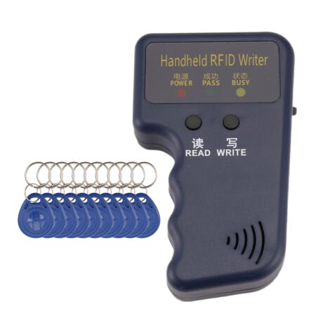 Handheld 125KHz RFID Reader Writer Duplicator Copier,with 10Pcs Cards