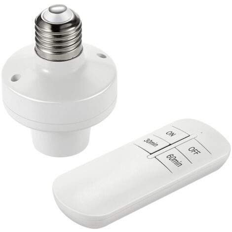 thumbnail image 2 of E27 220V Screw-In Wireless Remote Control Light Bulb Socket – Cap Holder Switch 2 of 3