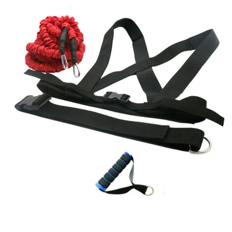 Running Resistance Rope Dual Resistance Training Rope Tension Elastic Track and Field Running ...