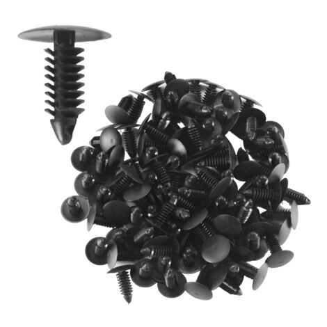 100x Plastic Bumper Fastener Rivet Clips Automotive Furniture Assembly ...