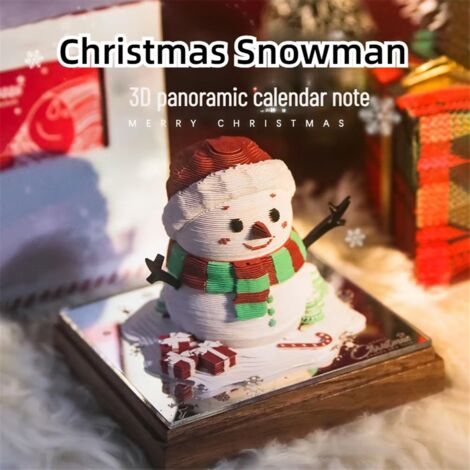 2025 3D Desk Calendar Tear Away Calendars- DIY Paper Carving