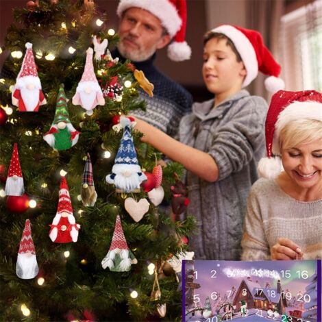 Christmas Gnome Calendar with Collectible Dolls Toy A