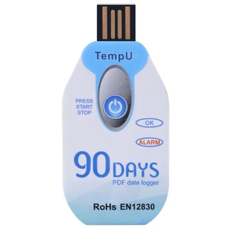 PDF Report USB Port 10000 Points Temperature Data Logger Disposable ...