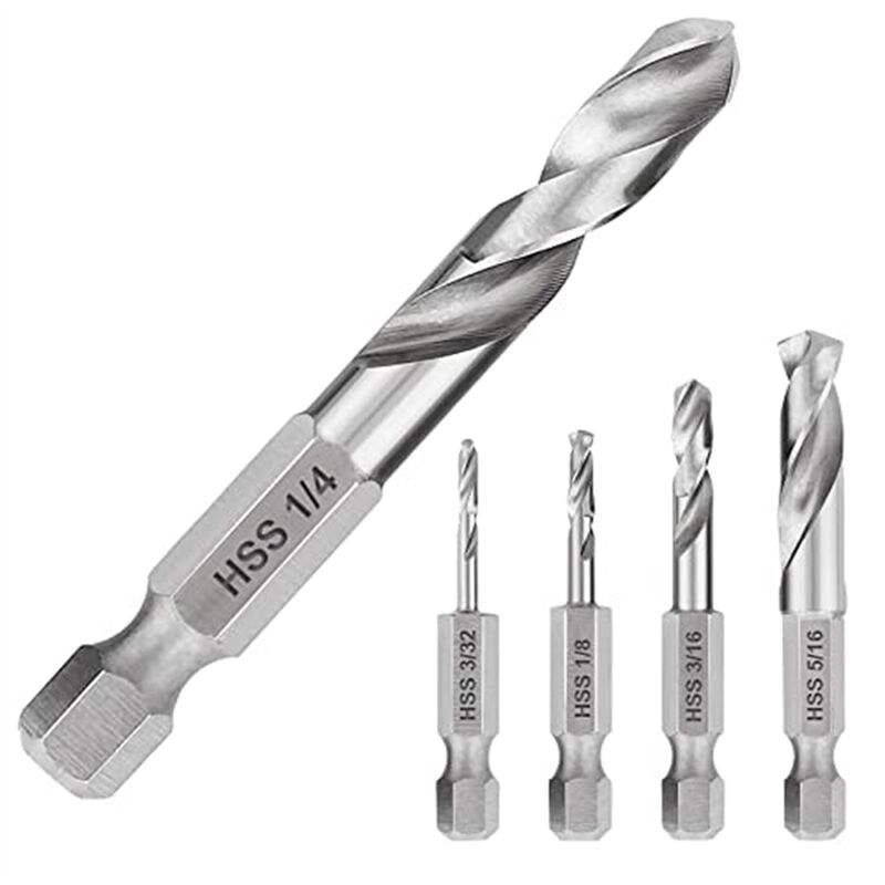 Produktbild von 5 Rotationsraspeln – 6,35 Mm Sechskantschaft, Wärmebehandelter Stahl – Zum Fräsen, Feilen & Formen Von Stahl – Für Alle Bohrmaschinen – Professionell & Langlebig